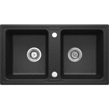 Zlewozmywak granitowy 2-komorowy ZQZ_2203 5907650851783