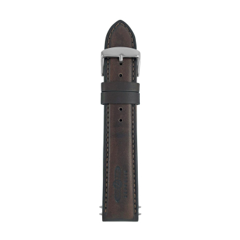 Pasek skórzany Zeppelin brązowy, 22 mm