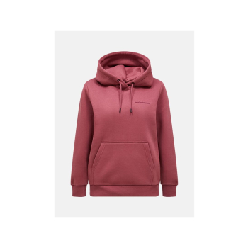 Bluza damska PEAK PERFORMANCE W Original Small Logo Hood kolor czerwony - L