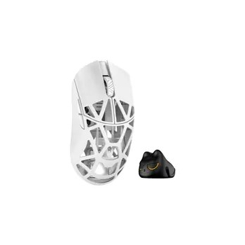 WLMOUSE Beast X Pro Solid Sides Gaming Maus, Omron Optical Switches - weiß