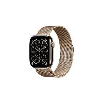 Apple Watch Series 11Â GPS + Cellular 46mmÂ Gold Titanium Case with Gold Milanese Loop - M/L