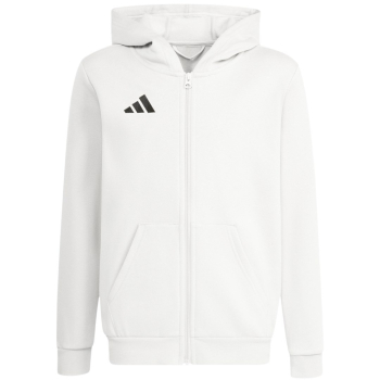 Bluza dla dzieci adidas Entrada 26 Full Zip Hoodie biała KH1783 164cm