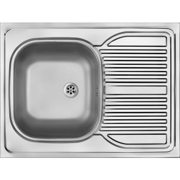Zlewozmywak stalowy 1-komorowy z ociekaczem - nakładany ZM6_0110