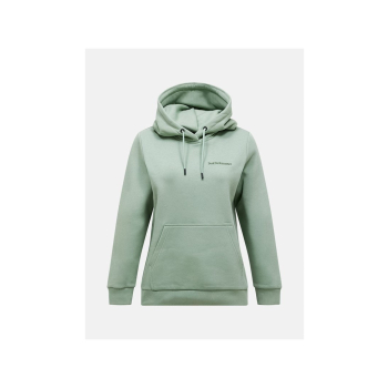 Bluza damska PEAK PERFORMANCE W Original Small Logo Hood kolor zielony - M