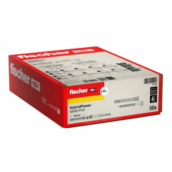 FISCHER KOŁEK HYBRIDPOWER 10x90 /50szt. KLUCZ  OGNIOODPORNY