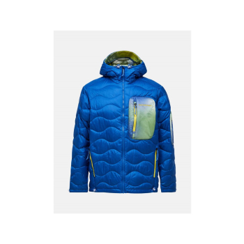 Kurtka puchowa mÄ™ska PEAK PERFORMANCE M Helium Aop Utility Down Hood kolor niebieski - XL