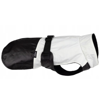 JACKET FOR DOGS FLUO BLACK. WHITE 50