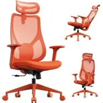 SENSE7 MOYO pomarańczowy / Fotel ergonomiczny biurowy / nośność 150 kg