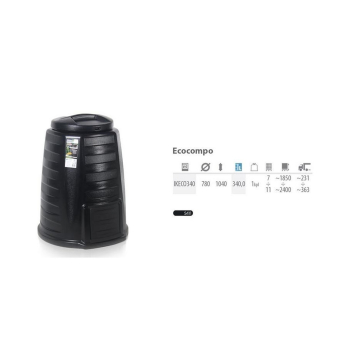 PROSPERPLAST KOMPOSTOWNIK  340L CZARNY