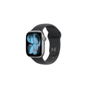 Apple Watch Series 11 GPS + Cellular 42mm Space Grey Aluminium Case with Black Sport Band - S/M