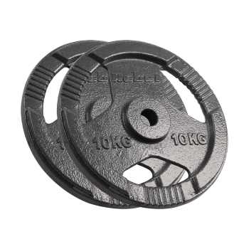 Zestaw obciążeń żeliwnych 2x10kg, otw.31mm