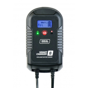 Prostownik SMART CHARGER 8 LCD, napięcie ładowania: 6/12 V, prąd ładowania: 4/8A, napięcie zasilania: 230V, rodzaj akumulatora: AGM/GEL/MF/WET