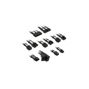 Przedłużacz w oplocie Kolink Core Pro 12V-2x6 Typ 1 - Jet Black/Brilliant White