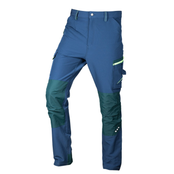 Spodnie robocze Mix&Match, 4 way stretch, granatowo-zielone, rozmiar XXL