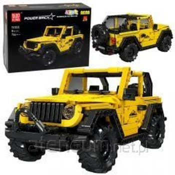 Klocki Konstrukcyjne Auto Samochód Terenowy Wrangler Żółty 746 el.