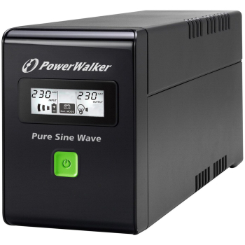 UPS POWERWALKER VI 800 SW IEC LINE-INTERACTIVE 800VA 3X IEC C13 USB-B LCD PURE SINE WAVE