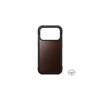 NOMAD Rugged Leather Case - skórzane etui do iPhone 17 Pro kompatybilne z MagSafe, skóra Horween (rustic brown) [go]