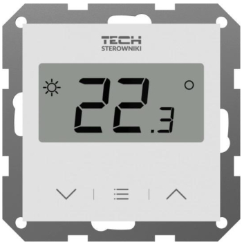 Przewodowy Dwustanowy regulator pokojowy biały F-2Z v1 Tech sterowniki