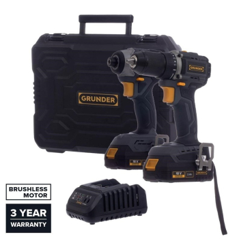 TOOL SET CD-B0A18 CW-B1218E 18V BL 2X2AH