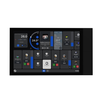 SHELLY Wall Display XL Black Wyświetlacz XL czarny