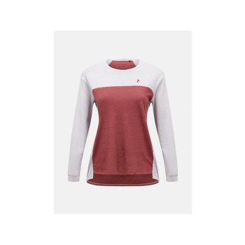 Koszulka damska PEAK PERFORMANCE W Trail Wool-Blend Longsleeve kolor szary - M