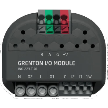Moduł wejść cyfrowych (2 wej.) oraz wyjść przekaźnikowych (2 wyj.) Grenton / wspiera 1-wire / montaż dopuszkowy / TF-Bus v.2