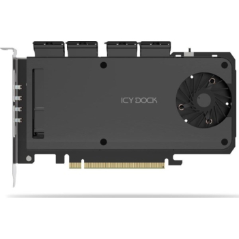 Icy Dock Adapter 4 x M.2 NVMe SSD Mobile Rack Adapter Card f