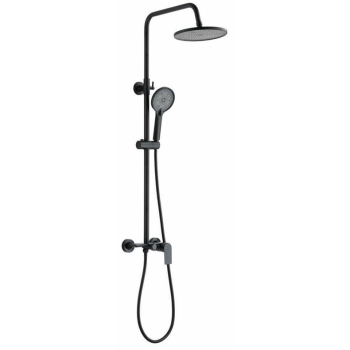 SHOWER SET RIKIA WITH MIXER BLACK