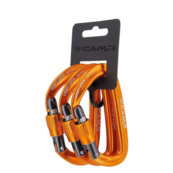 Zestaw karabinków Camp Orbit Lock 3 Pack - orange