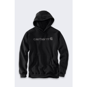 Bluza z kapturem Carhartt Marquette Logo Sweatshirt - black/gray rozmiar: l