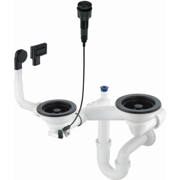 Syfon do zlewozmywaka granitowego 1.5- i 2-komorowego - Space-Saver ZXY_N983 5907650821137