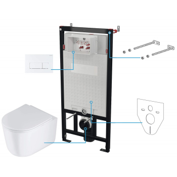 Zestaw WC podtynkowy 6 w 1