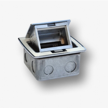 Box blatowy mini 3M - puszka blatowa do montażu gniazd standardu 22,5x45 mm ( 45x45 mm) uchylna, czerwona