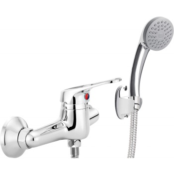 Bateria prysznicowa ścienna z zestawem prysznicowym BYU_041M 5907650801061