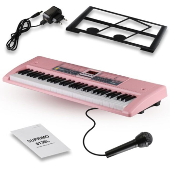 SUPRIMO 6136L PK keyboard organy z mikrofonem dla