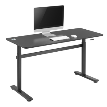 Biurko ręczna regulacja wys  Ergo Office, max 40 kg, max wys 117cm, z blatem do pracy stojąco siedzącej, ER-401 B