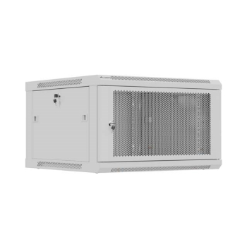 SZAFA INSTALACYJNA RACK WISZĄCA 19" 6U 600X600 SZARA DRZWI PERFOROWANE LANBERG (FLAT PACK)