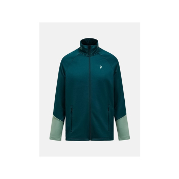 Bluza mÄ™ska PEAK PERFORMANCE M Rider Essentials Midlayer Zip Jacket kolor zielony - M