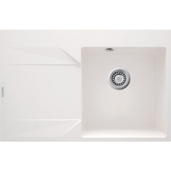 Zlewozmywak granitowy 1-komorowy z ociekaczem - lewy