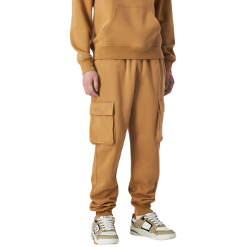 Spodnie męskie Champion Rib Cuff Cargo Pants musztardowe 220298 MS034 M