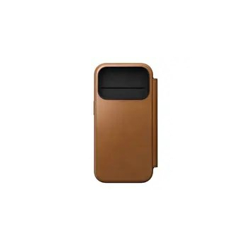 NOMAD Modern Leather Folio - skórzane etui do iPhone 17 Pro kompatybilne z MagSafe (english tan-c) [go]