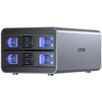 Unitek Obudowa RAID do dysku SATA 2.5''/3.5'' 4 tryby 40TB USB C 10Gb/s