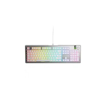 Glorious GMMK 3 Pro 100% niestandardowa klawiatura do gier - wstępnie złożona, ANSI (USA), przełączniki Fox, srebrna