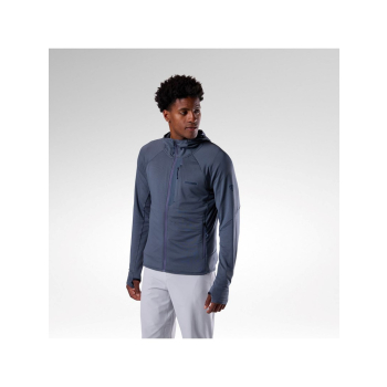 Bluza mÄ™ska ROSSIGNOL M Textured Hoodie Mid Layer szara - M