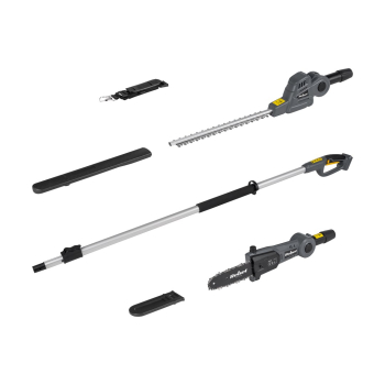 Teleskopowe nożyce akumulatorowe + piła 2w1 Rebel