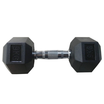 RUBBER HEXDUMBBELL YLDB35 9KG