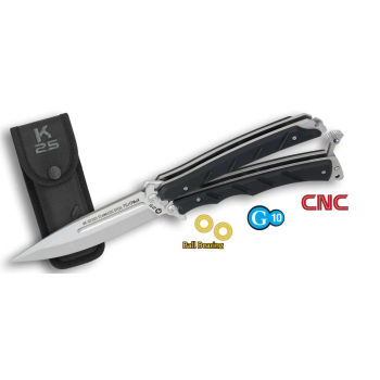Nóż K25 02263 Balisong CNC Blade Ball Bearing
