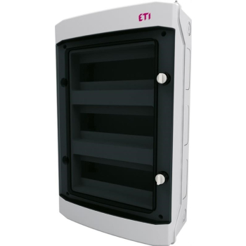 Rozdzielnia plastikowa NT 36M 3x 12M N+PE IP65 535x319x144 drzwi dymne biały DIDO 1500VDC