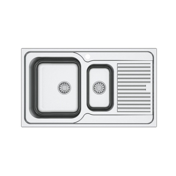 STAINLESS STEEL SINK SATIN AS 192/SIPHON