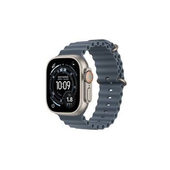 Apple Watch Ultra 3Â GPS + CellularÂ 49mmÂ Natural Titanium Case with Anchor Blue Ocean Band